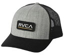 RVCA Ticket III Trucker Hat Cap Heather Grey/Black Lbv 