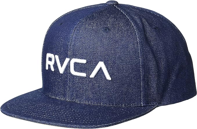 RVCA Snapback Hat Cap Dark Indigo Cap Free Shipping