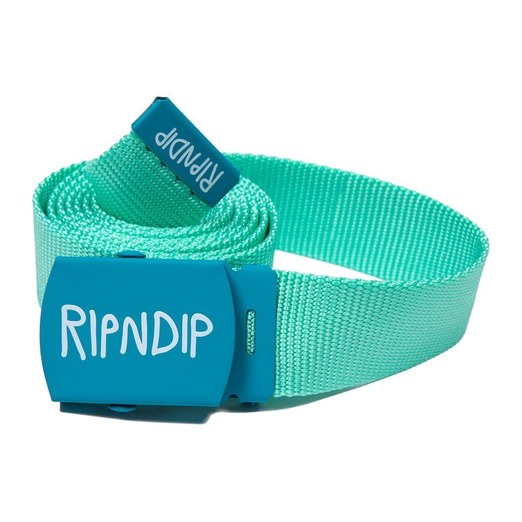 Ripndip Logo Web Belt Mint xg 