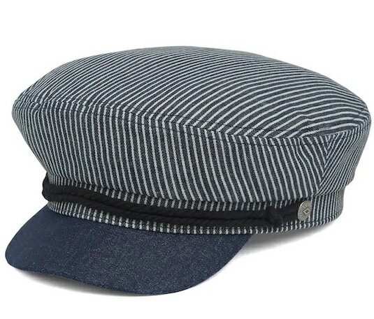 Brixton Fiddler Hat Railroad Stripe/Denim L 送料無料