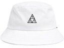 HUF Essentials Triple Triangle Bucket Hat White L/XL バケットハット 送料無料