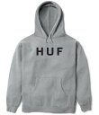 HUF Essentials OG Logo Pullover Hoodie Grey Heather M パーカー 送料無料