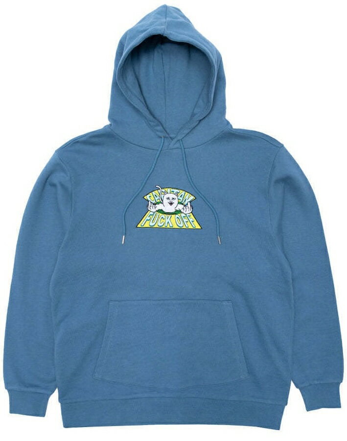 Ripndip Capitan Off Embroidered Pullover Hoodie Slate XL パーカー 送料無料