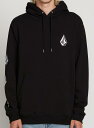 Volcom Deadly Stones Pullover Hoodie Black M パーカー 送料無料