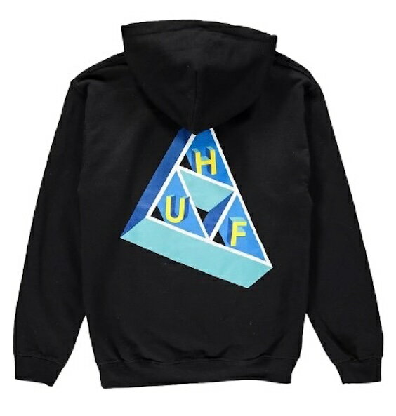 HUF Based Triple Triangle Pullover Hoodie Black M パーカー 送料無料