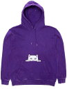 Ripndip Peeking Nermal Embroidered Pullover Hoodie Purple Mineral Wash L パーカー 送料無料