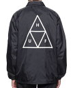 HUF Triple Triangle Coaches Jacket Black XL R[`WPbg 