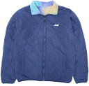 Ripndip Castanza Reversible Brushed Fleece Quilted Jacket Purple L 
