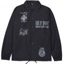 HUF Disorder Coaches Jacket Black M R[`WPbg 