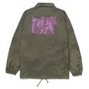 HUF Hydrate Zip Coaches Jacket Olive M R[`WPbg 