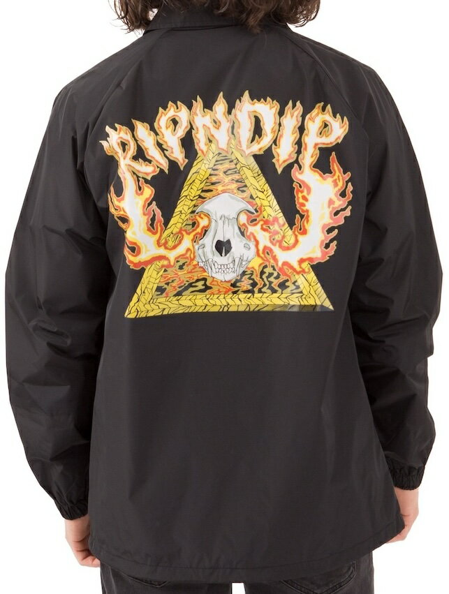 Ripndip Inferno Coaches Jacket Black L R[`WPbg 