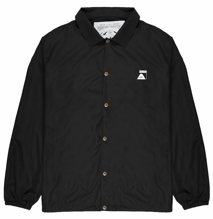 Poler Liftie Coaches Jacket Black L コーチジャケット 送料無料