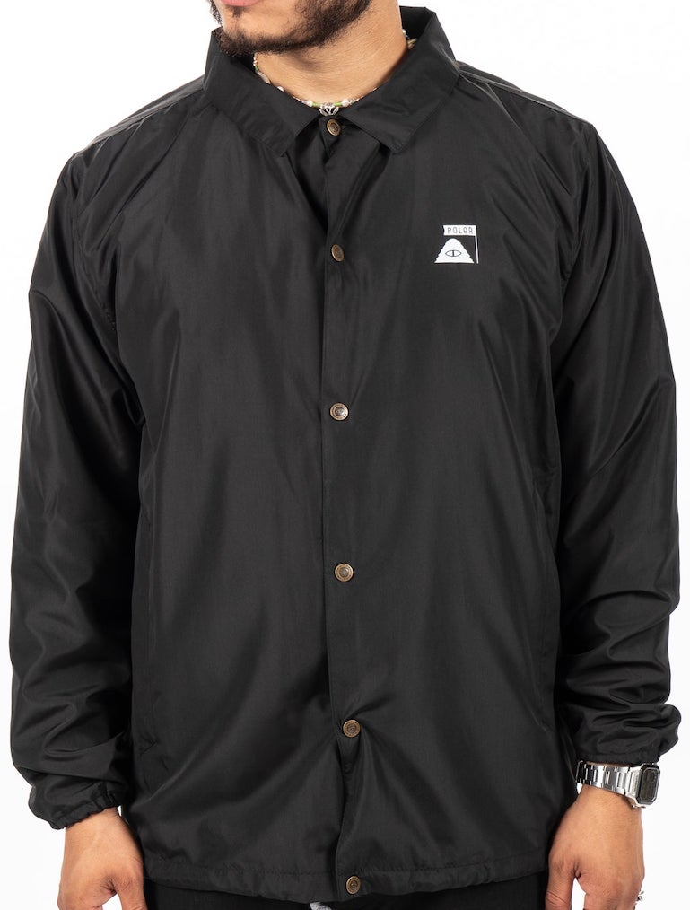 Poler Liftie Coaches Jacket Black L コーチジャケット 送料無料
