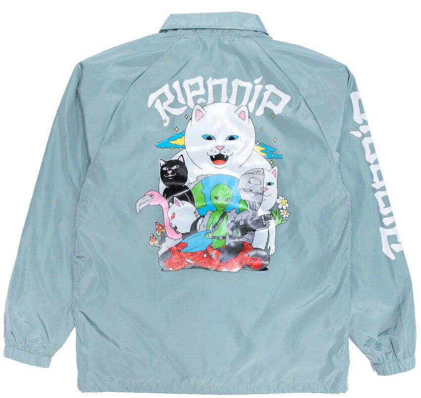 リップンディップ コーチジャケット メンズ Ripndip Runaway Coaches Jacket Pine L コーチジャケット 送料無料