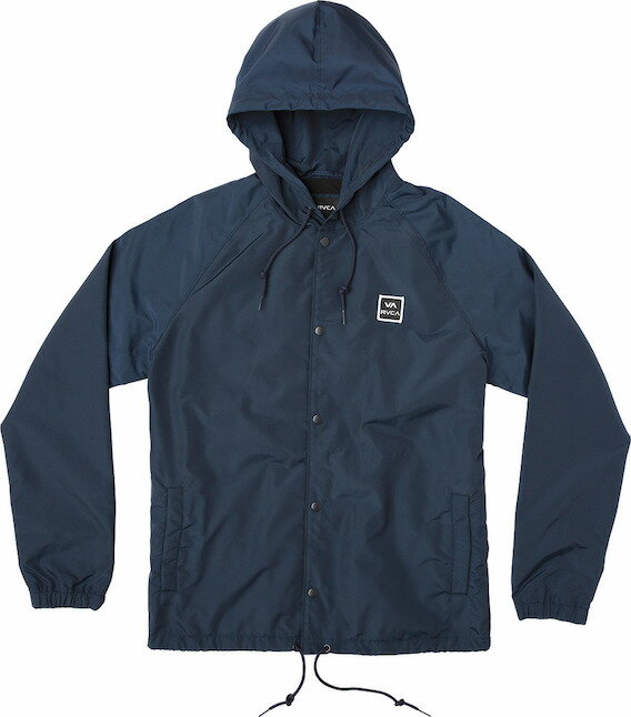 RVCA Va Hood Coaches Jacket New Navy M R[`WPbg 