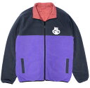 Ripndip Shmoody Polar Fleece Quilted Reversible Jacket Clay/Purple S 