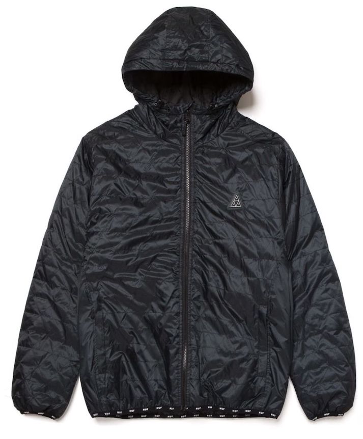 HUF Polygon Quilted Jacket Black L WPbg 
