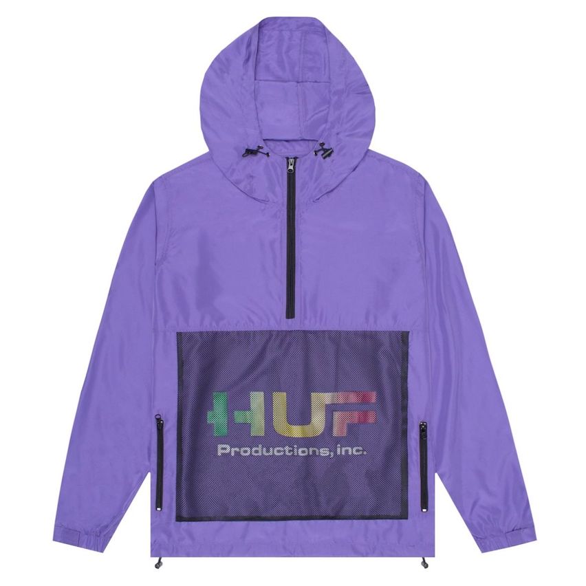 HUF Productions Anorak Jacket Inc Ultra Violet M 