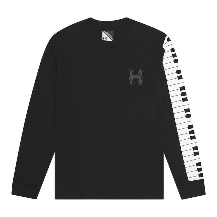 HUF United Arrows Downhill-2 Accordion L/S T-Shirt Black M Tシャツ 送料無料