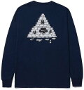 HUF Brick Lurk L/S T-Shirt Navy XXL TVc 