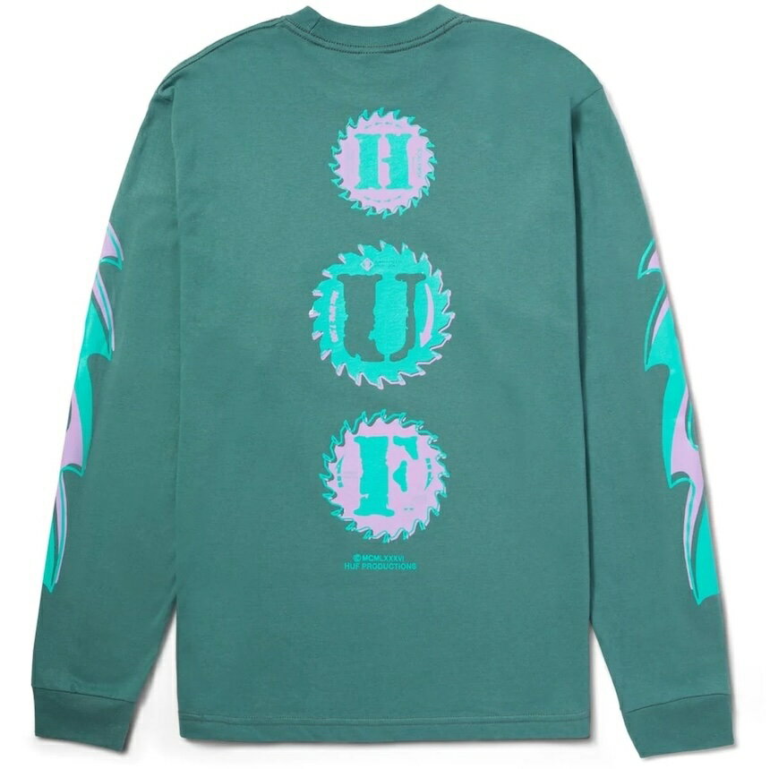 HUF Buzzkill L/S T-Shirt Pine M Tシャツ 送料無料