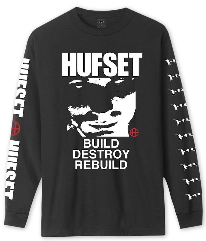 HUFBDRCoreL/ST-ShirtBlackLTシャツ送料無料