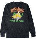 Ripndip Buggy Nerm L/S T-Shirt Black Mineral Wash M TVc 