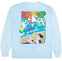 Ripndip Summer Break L/S T-Shirt Light Blue Mineral Wash L TVc 