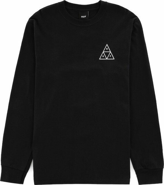 HUF Triple Triangle L/S T-Shirt Black S Tシャツ 送料無料