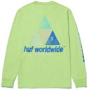 HUF Prism Logo Sportif L/S T-Shirt Lime L TVc 