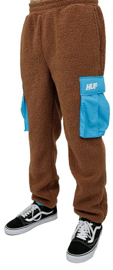 HUF Fort Point Sherpa Pant Dust Brown M スウェットパンツ 送料無料