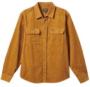 Brixton Bowery Corduroy L/S Flannel Shirt Medal Bronze M lVc 