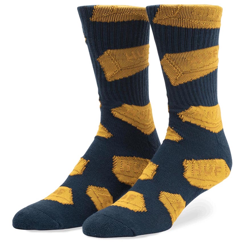 HUF Gold Bars Socks Navy 靴下 ソックス 送料無料