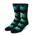 HUF Green Helpers Socks Black 靴下 ソックス 送料無料