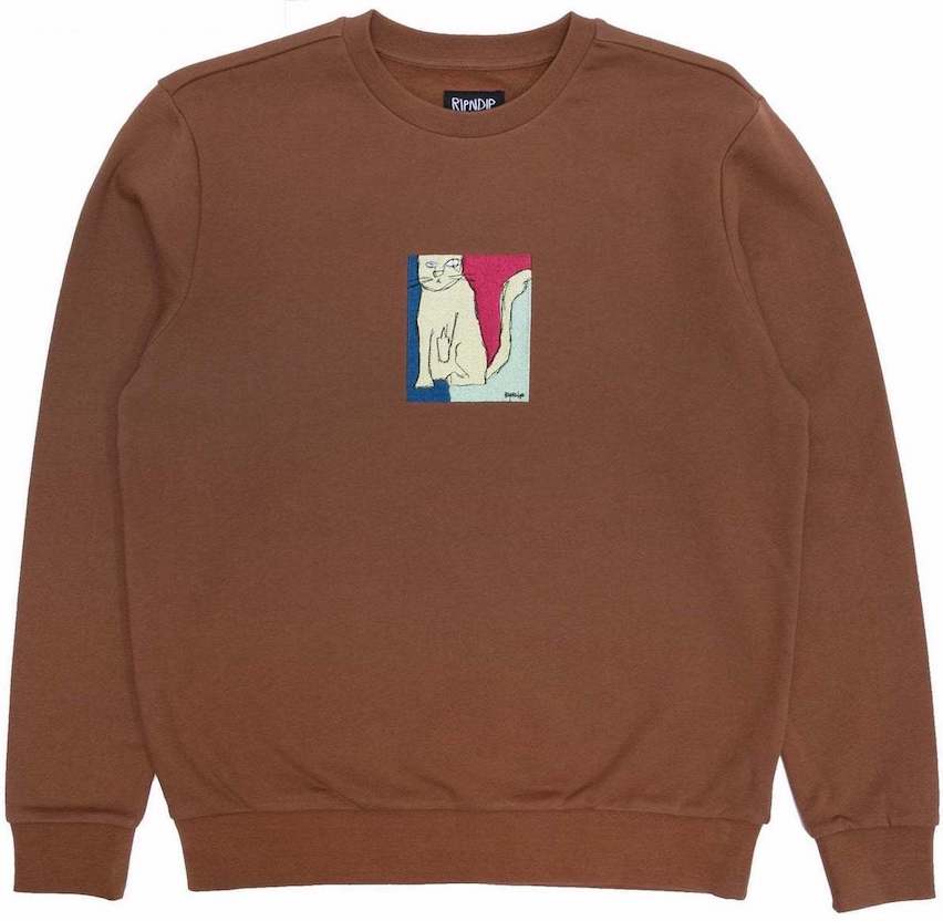 Ripndip Nermhol Crewneck Brown M トレーナー 送料無料
