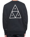 HUF Triple Triangle Crewneck Sweatshirt Black XL 