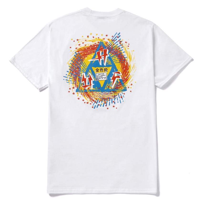 HUF Flashing Wheel TT T-Shirt White S Tシャツ 送料無料