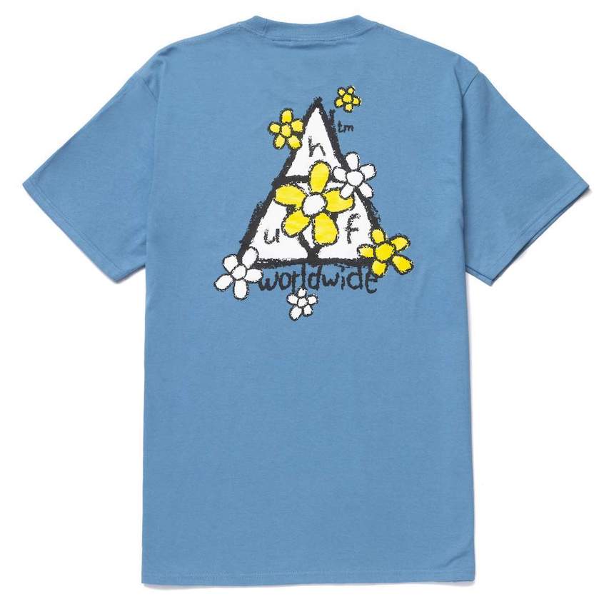 HUF Pushing Daisies T-Shirt Colonial Blue XL Tシャツ 送料無料