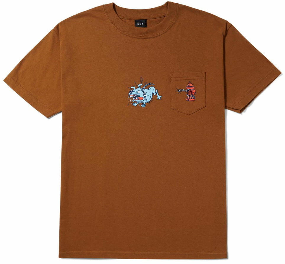 HUF Junkyard Dog Pocket T-Shirt Rubber L Tシャツ 送料無料