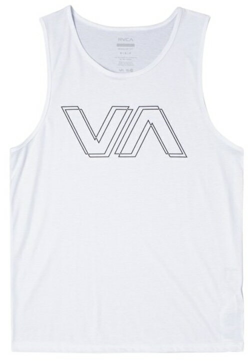 ルーカ タンクトップ  メンズ RVCA VA Offsrt Tank Top White S タンクトップ 送料無料