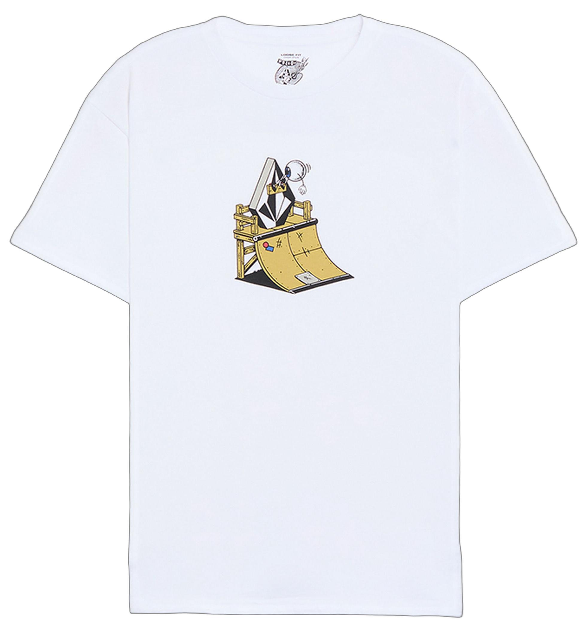乐天商城 - Volcom Daniel Shepard Walleye T-Shirt White M Tシャツ 送料無料