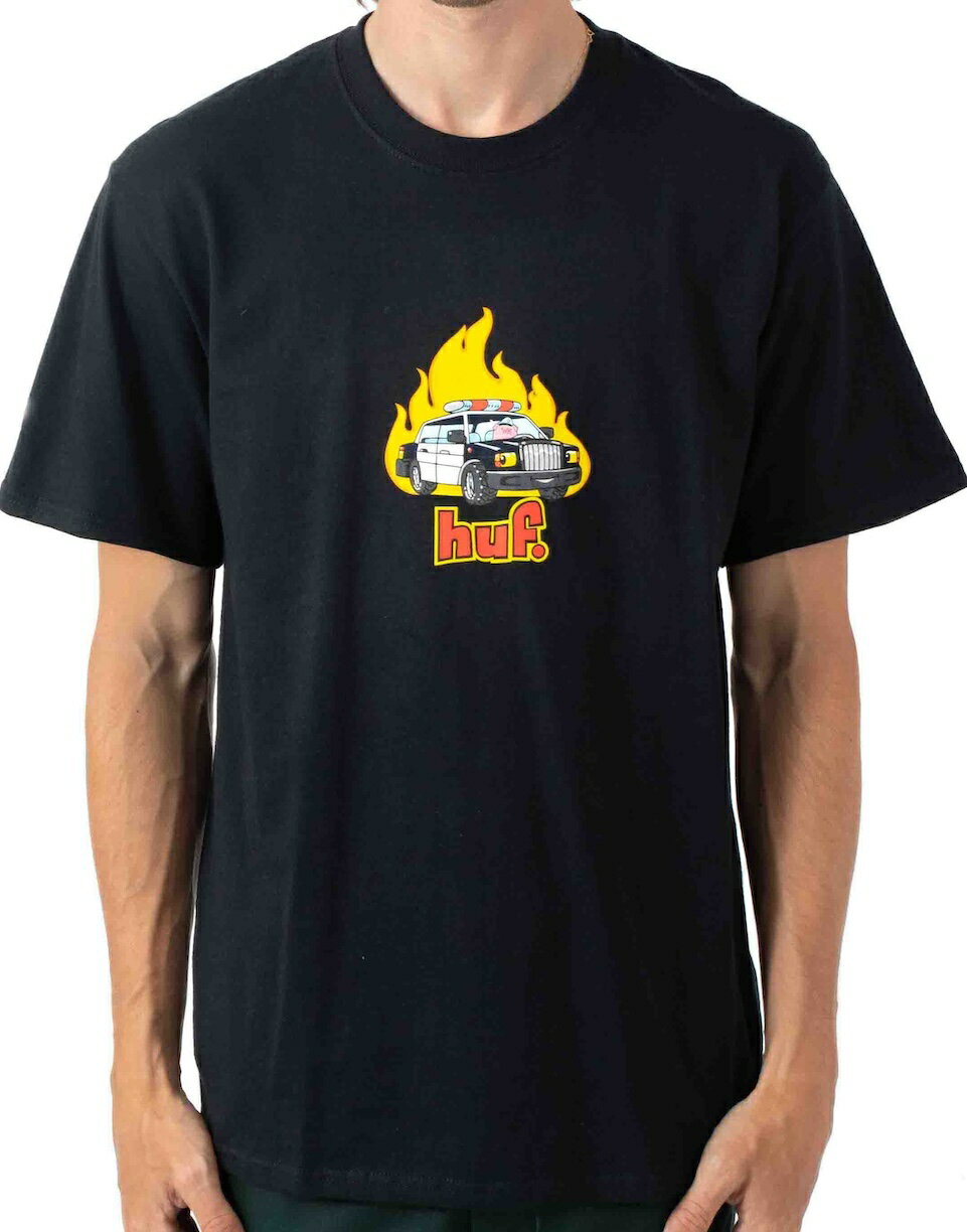 HUF Roasted T-Shirt Black S Tシャツ 送料無料