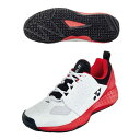 ヨネックス YONEX テニスシューズ パワークッション106 SHT106 114 ホワイト×レッド クレー・砂入り人工芝用コート 3E