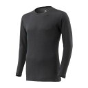 ミズノ メンズ ウエア ブレスサーモアンダーウエア 厚手 for Active クルーネック長袖シャツ C2JAA641 09 ブラック 男性用 発熱素材