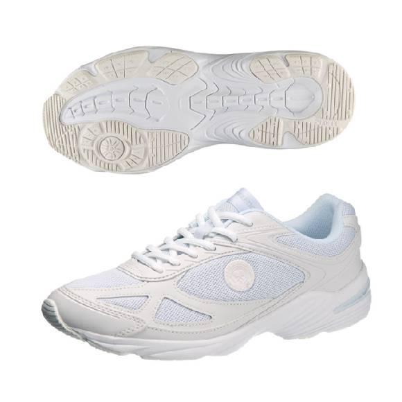 ウィンブルドン051　W/B051　KF74393　ホワイト/ホワイト　通学シューズ　シューズ　中学校　高校　3E