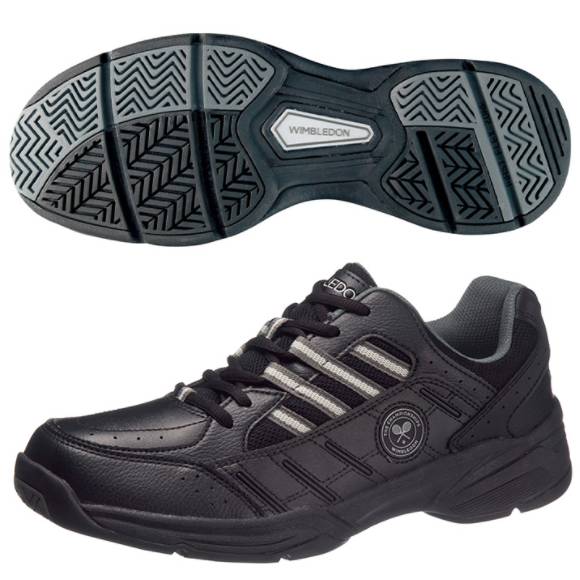 ウィンブルドン　052　W/B 052　KF74401　ブラック　通学シューズシューズ　中学校　高校　4E