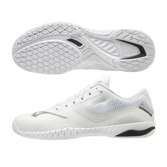 ミズノ 卓球シューズ ウエーブドライブ EL ユニセックス 81GA200101 ホワイト×ブラック 2E相当