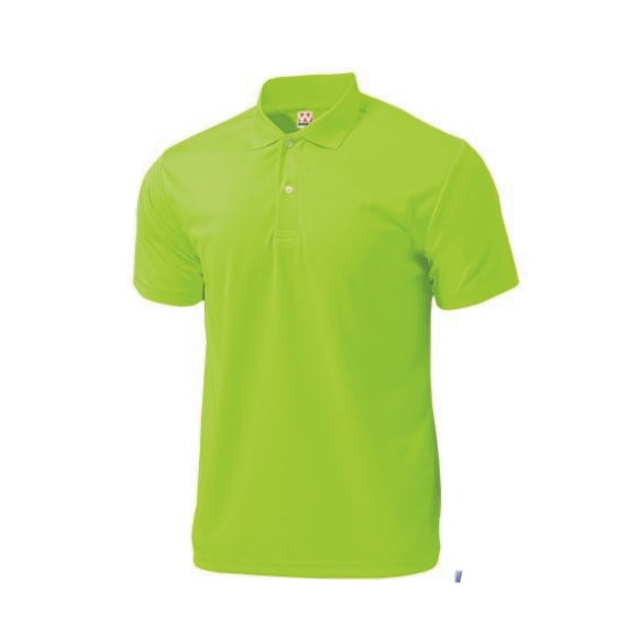 wundou(ウンドウ)　ドライライトポロシャツ　半袖　男女兼用　ユニセックス　無地　吸汗速乾　P335　ライトグリーン　部活　学校　チーム