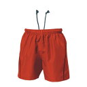 ウンドウ wundou バレーボールパンツ P1680-92 レッド×ブラック