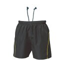 ウンドウ wundou バレーボールパンツ P1680-88 ブラック×イエロー